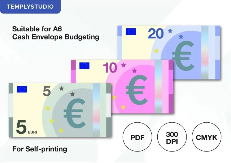 Editable Euro Placeholder Template for Mockups & Savings