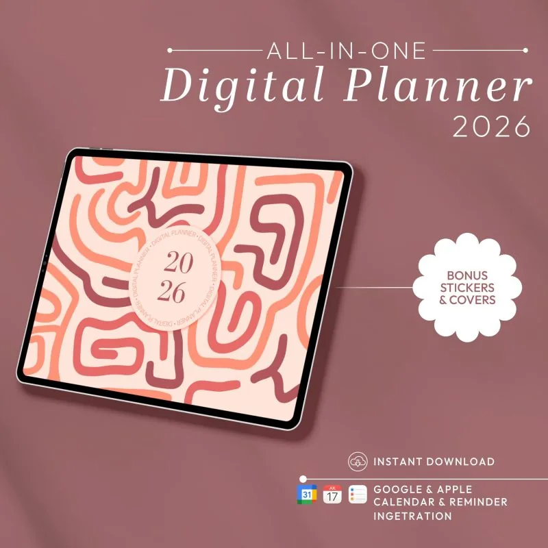 2026 Landscape Digital Planner for GoodNotes – Daily & Weekly