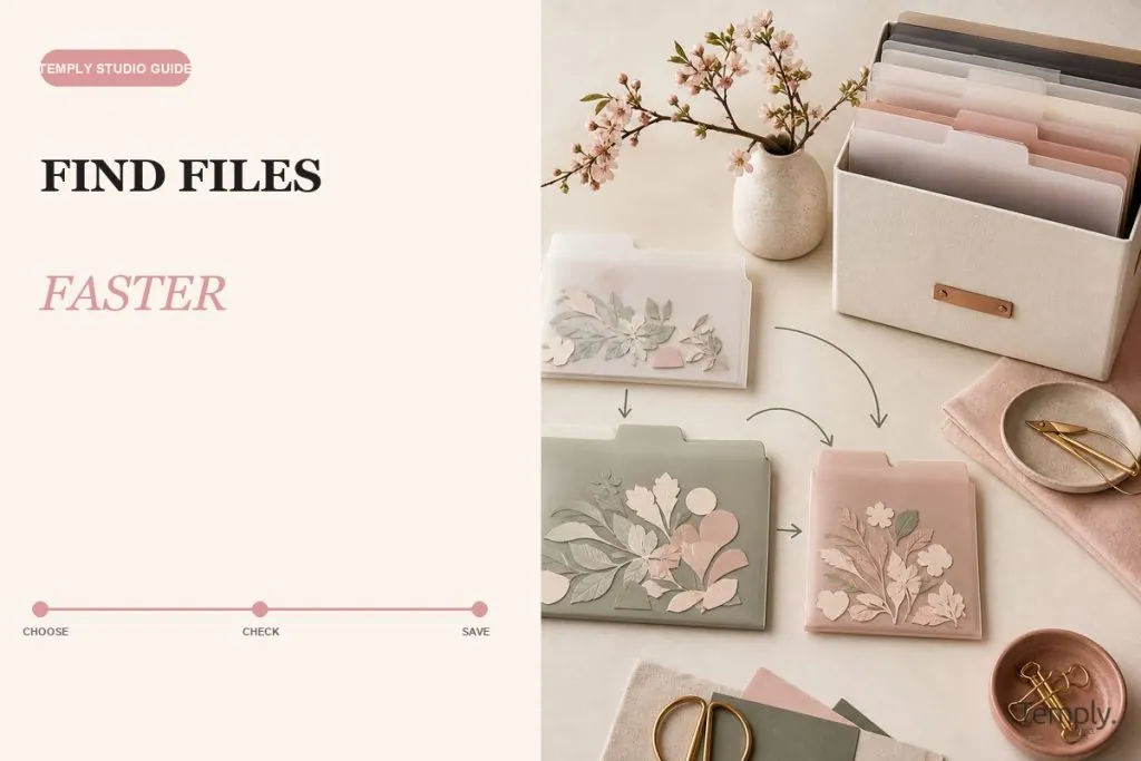 How to Organize SVG File Bundles for Crafting — Temply Studio editorial visual