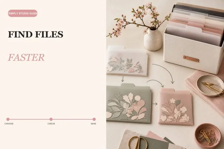 How to Organize SVG File Bundles for Crafting — Temply Studio editorial visual