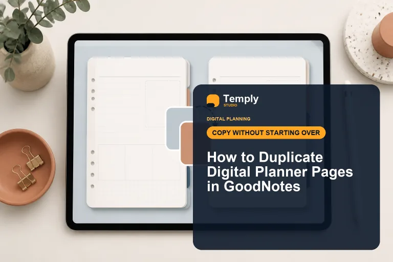 Duplicated-page planner cover with the exact title