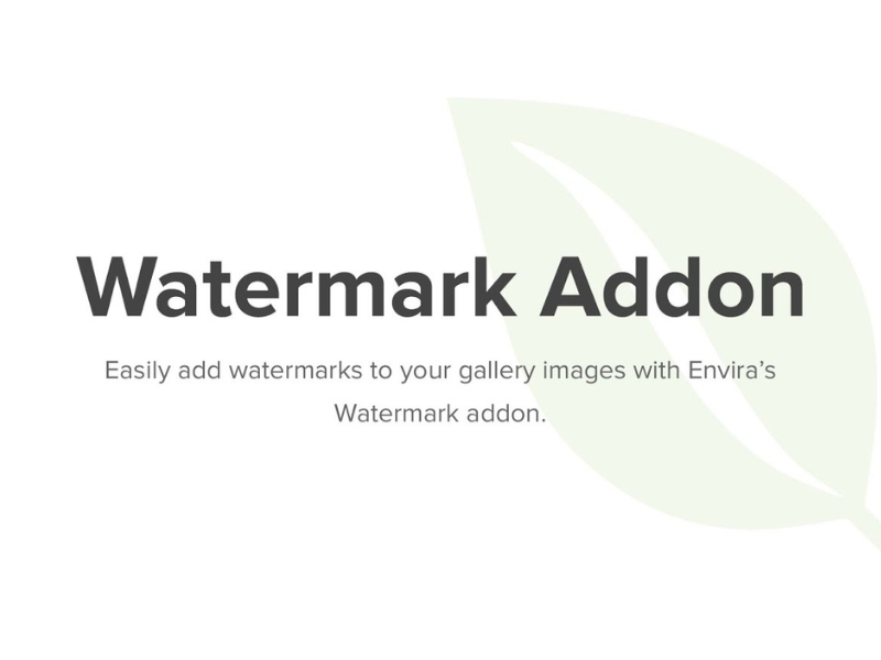 Envira Gallery Watermarking Addon