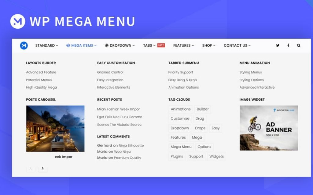 WP Mega Menu - Community Favorite