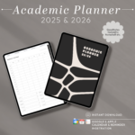 2026 Student Planner for Goodnotes, Academic Digital Planner, College Study Journal, Assignment Tracker, iPad Student Agenda, Mid Year Dated