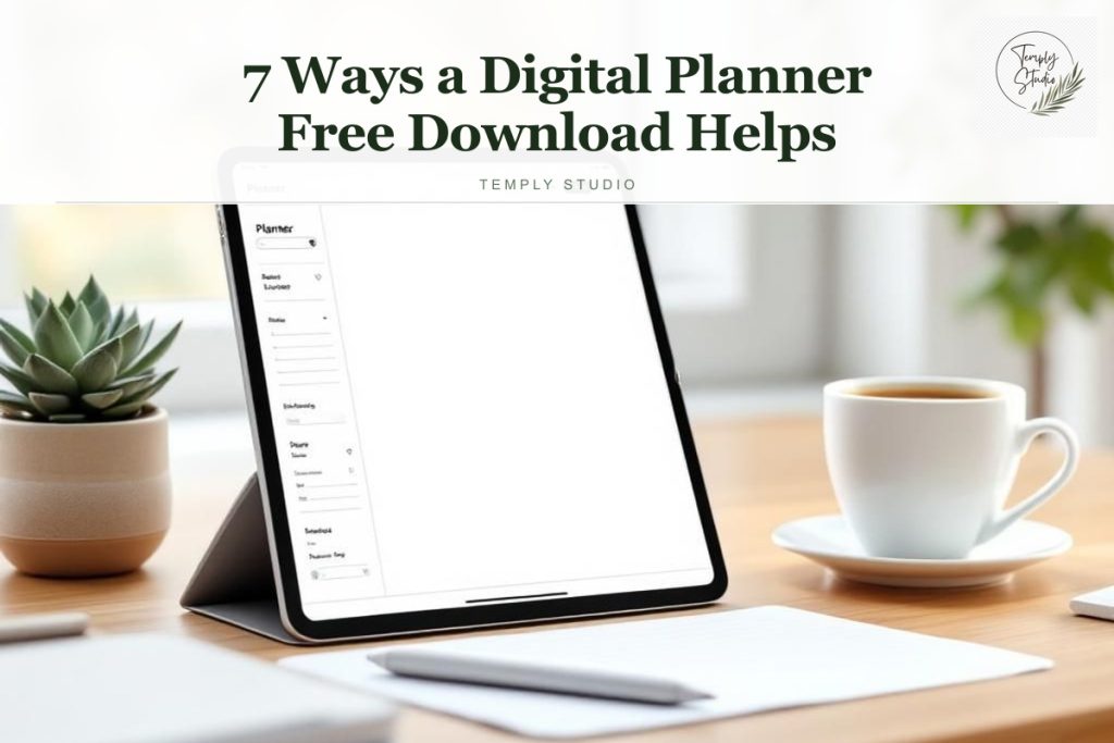 7 Ways a Digital Planner Free Download Helps Change Your Routine - Temply Studio