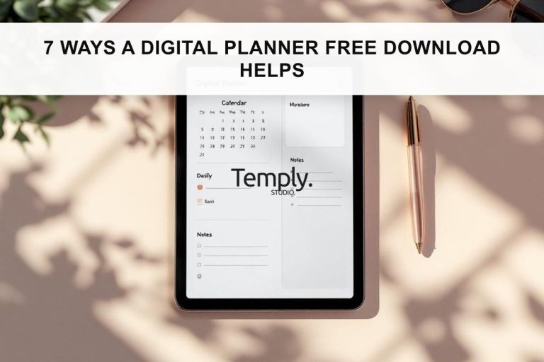 7 Ways a Digital Planner Free Download Helps