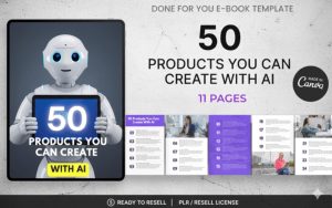 AI Digital Product Ideas Guide | AI Business Ideas eBook | Profitable Digital Products to Sell | Passive Income Printable | AI Entrepreneur