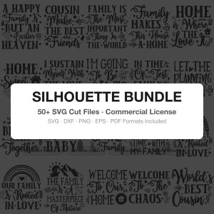 Family Quotes Svg Bundle | Family SVG | Family Sign SVG | Farmhouse Home Decor SVG | Cricut Silhouette Cut Files