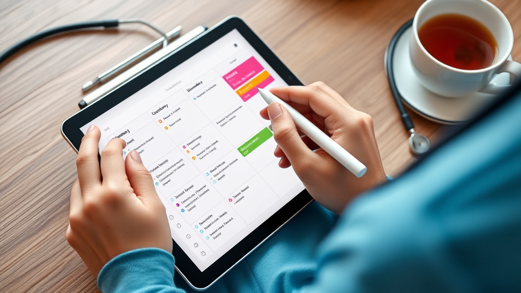 nursing planner jcu - A closeup hyperrealistic shot of a nursing students hands