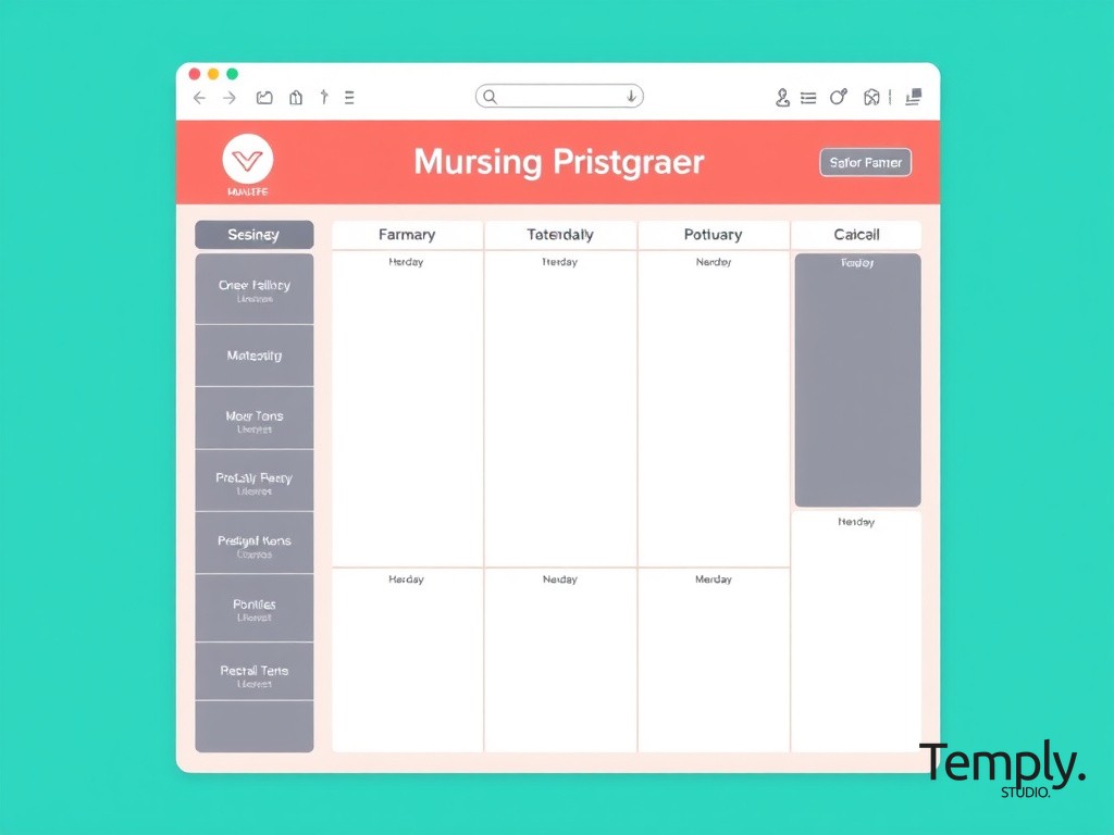 nursing planner template related