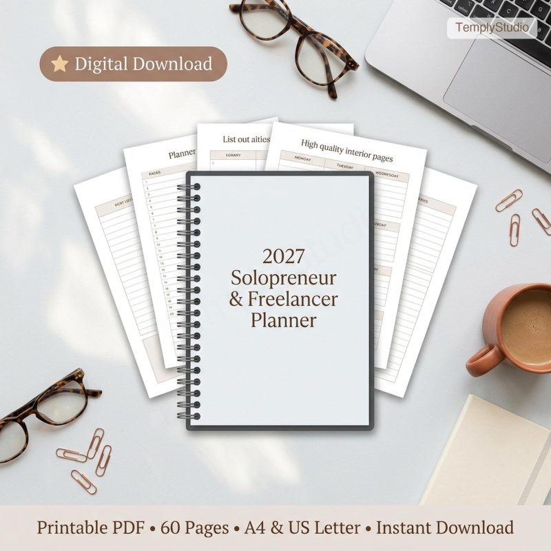 2027 Solopreneur Planner cover