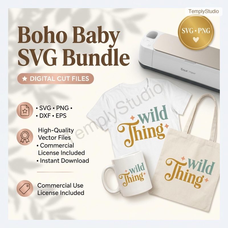 Boho Baby SVG Bundle