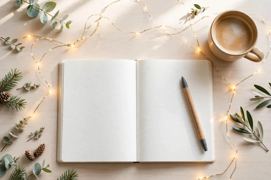 New year resolution planner — goal-setting pages with 2027 milestones and habit trackers